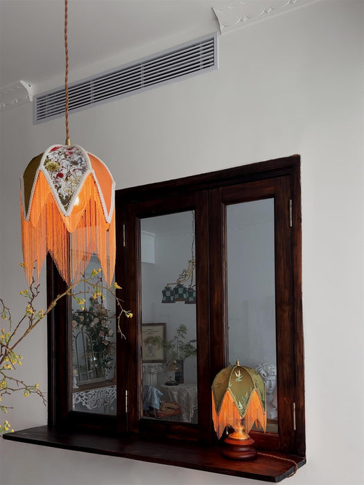 Bette Fringed Pendant Lamp-DWHOME