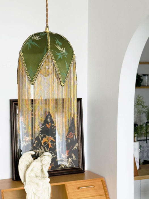 Bette Fringed Pendant Lamp-DWHOME