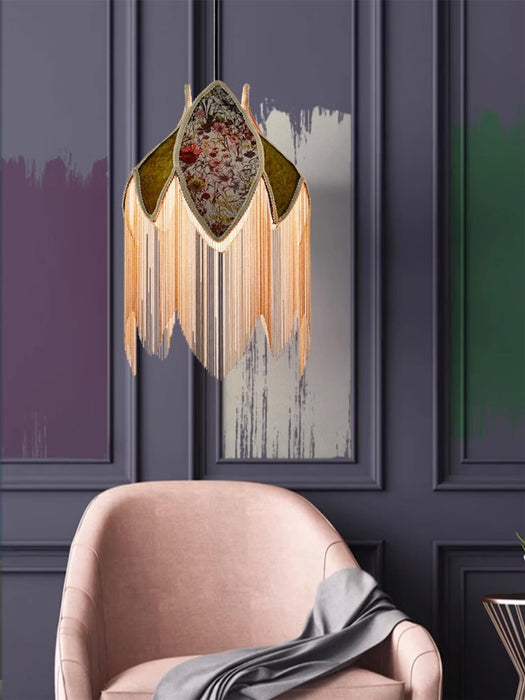 Bette Fringed Pendant Lamp-DWHOME