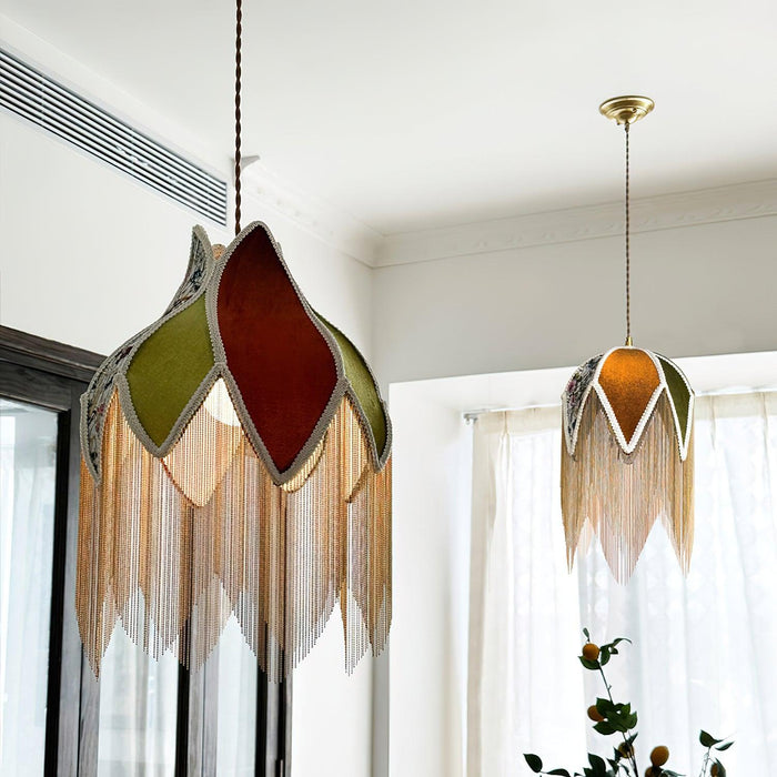 Bette Fringed Pendant Lamp-DWHOME