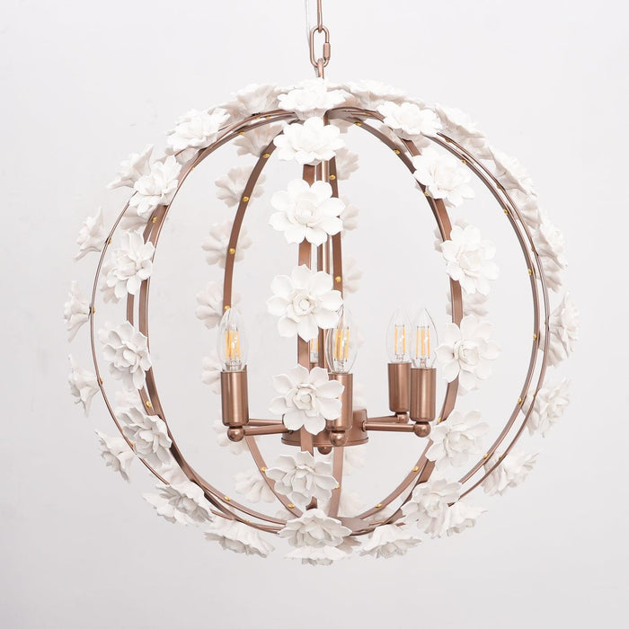 Bianca Floral Orb Chandelier - DWHOME