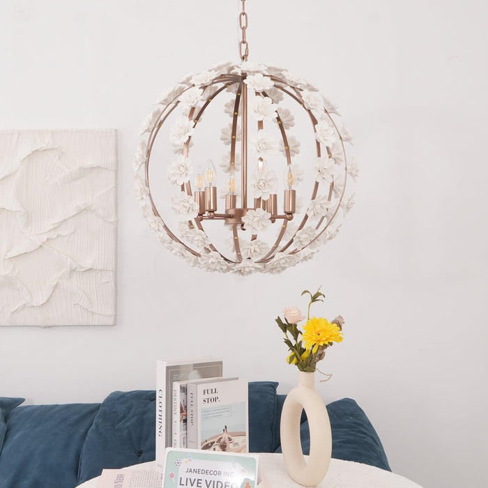 Bianca Floral Orb Chandelier - DWHOME