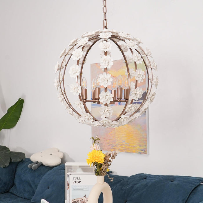 Bianca Floral Orb Chandelier - DWHOME