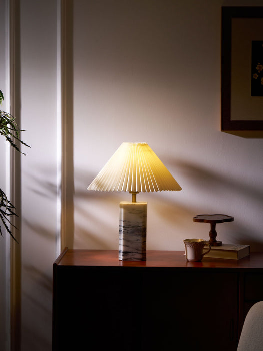 Bianca Marble Table Lamp-DWHOME