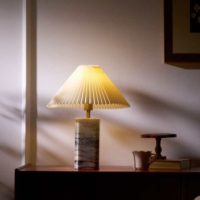 Bianca Marble Table Lamp-DWHOME