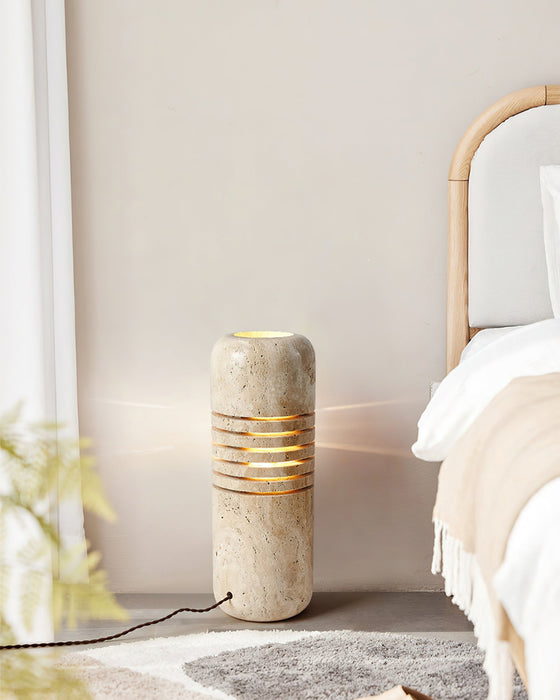 Big Stone Bucket Floor Lamp.