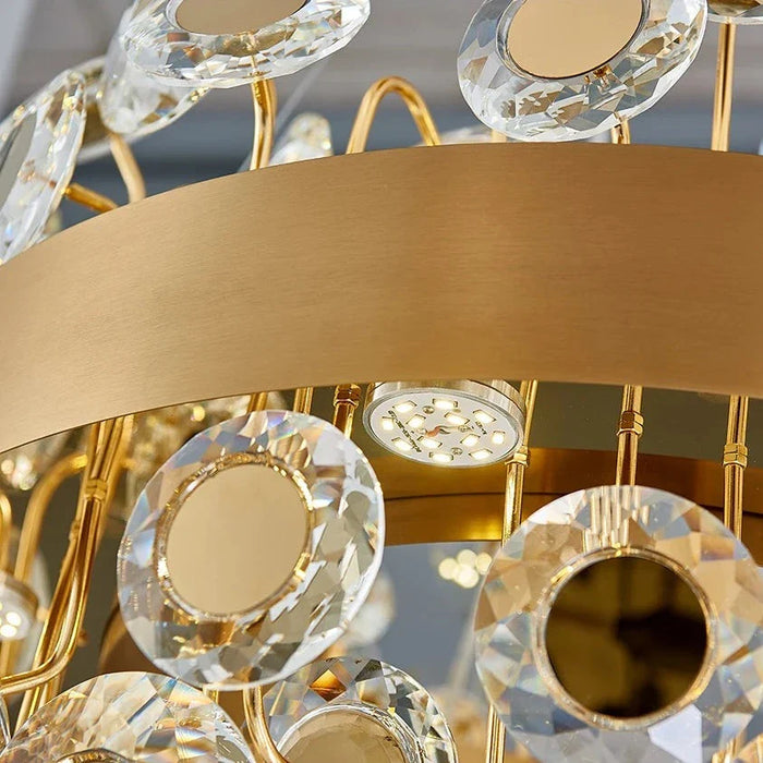 Modern Crystal chandelier for Dining Room - Gold/Black.