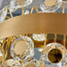 Modern Crystal chandelier for Dining Room - Gold/Black.