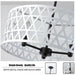 Black and White Drum Chandelier-DWHOME