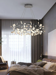 Black Big O Firefly LED Chandelier-DWHOME