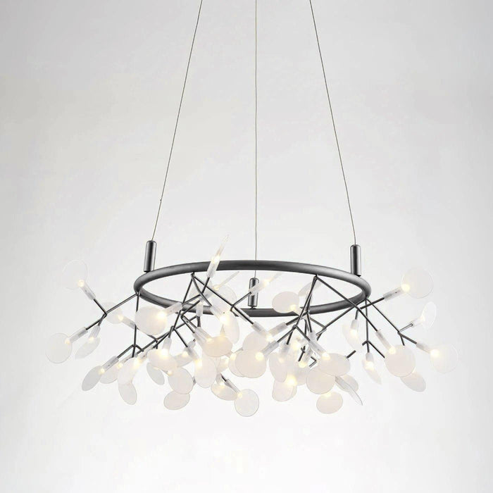 Black Big O Firefly LED Chandelier-DWHOME