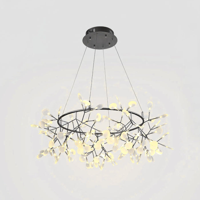 Black Big O Firefly LED Chandelier.