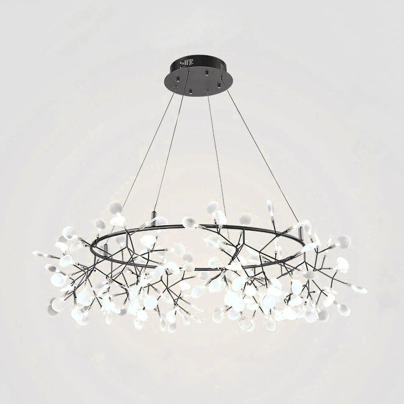 Black Big O Firefly LED Chandelier-DWHOME
