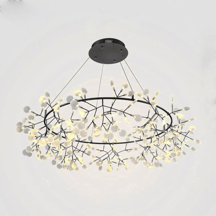 Black Big O Firefly LED Chandelier.