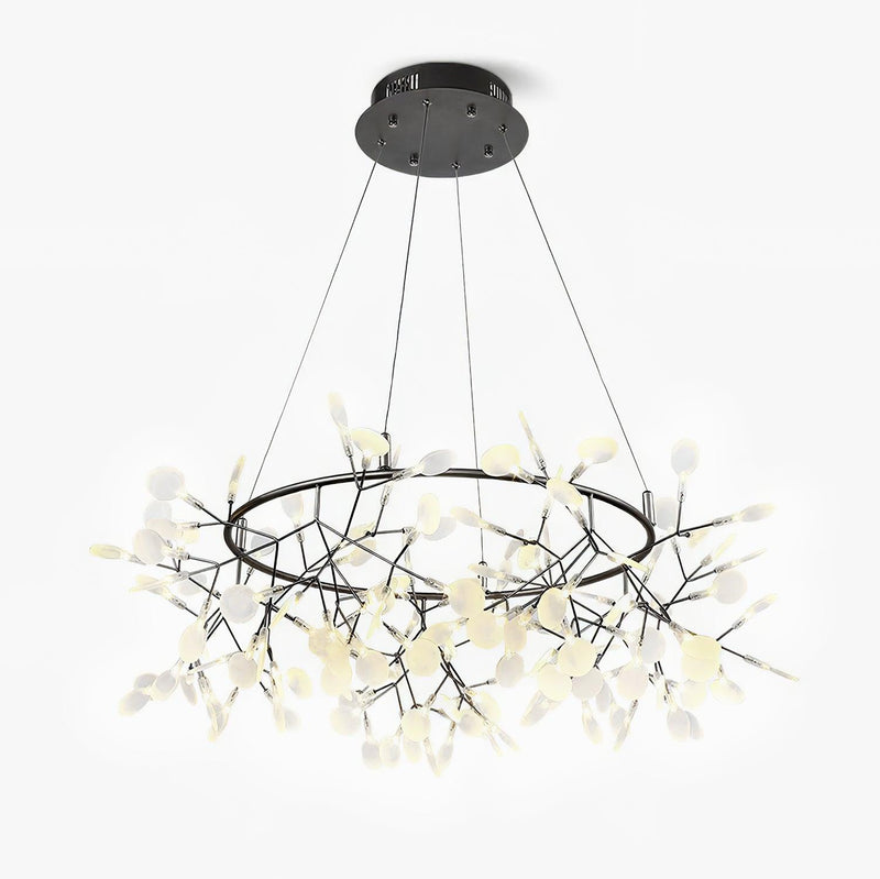 Black Big O Firefly LED Chandelier-DWHOME