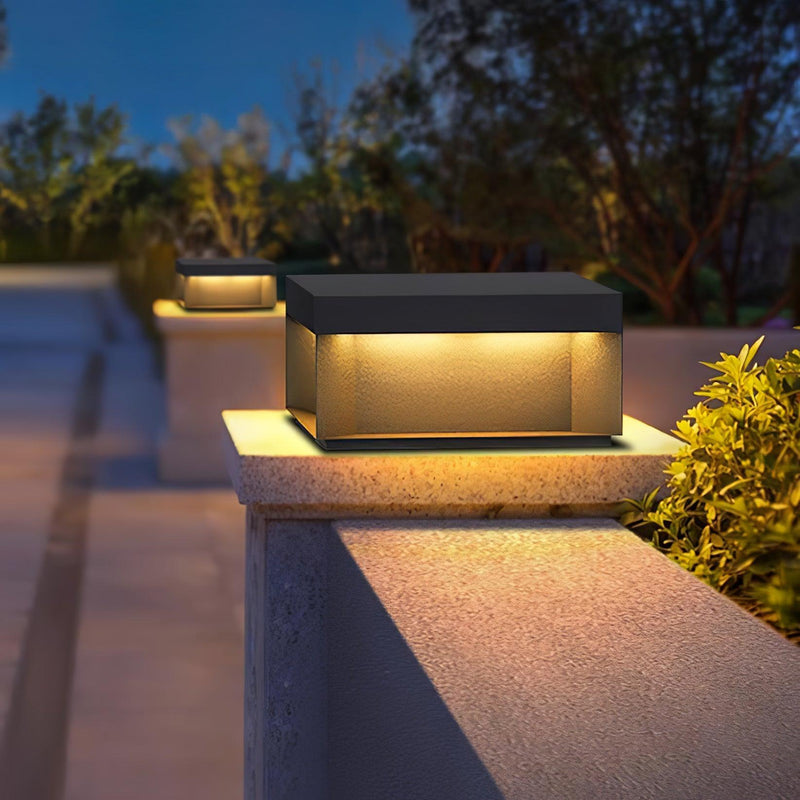 Black Box Outdoor Post Light-DWHOME