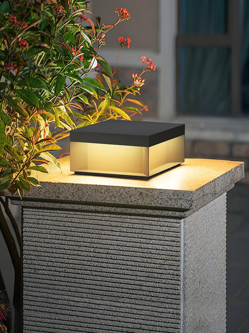 Black Box Outdoor Post Light-DWHOME