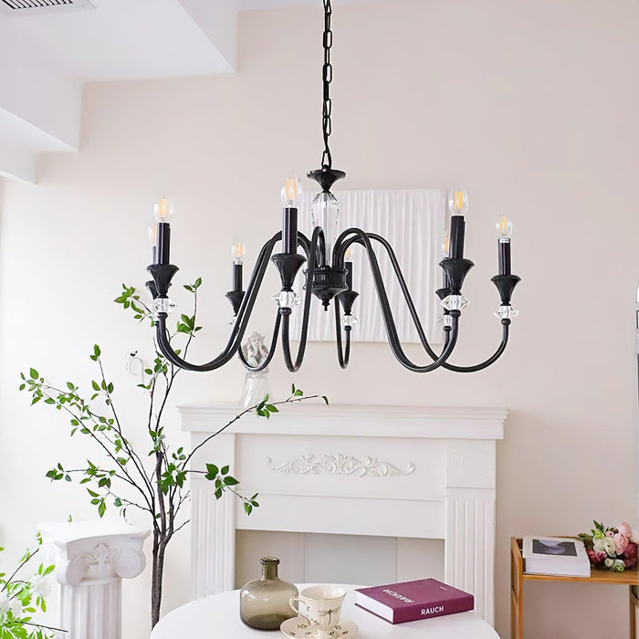 Noir Candelabra Chandelier-DWHOME