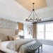 Chandelier en anneau avec bougies noires - DWHOME