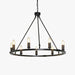 Chandelier en anneau avec bougies noires - DWHOME