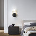 Black Circular Rings Wall Lamp-DWHOME