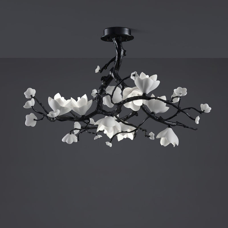 Black Copper Tree Chandelier-DWHOME