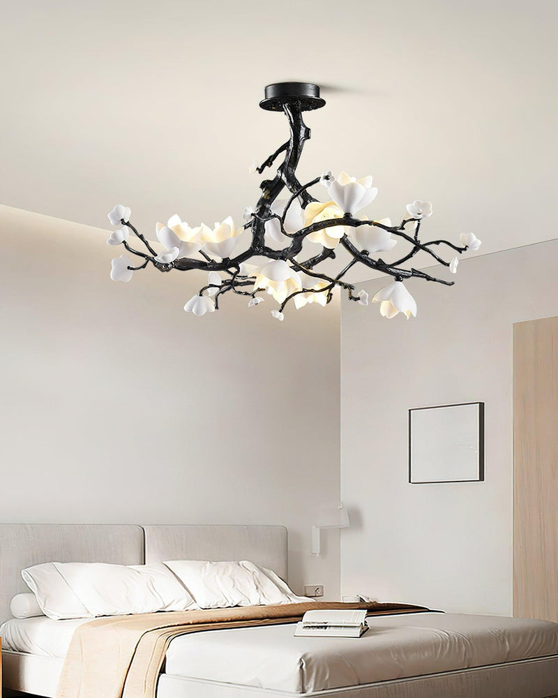 Black Copper Tree Chandelier-DWHOME