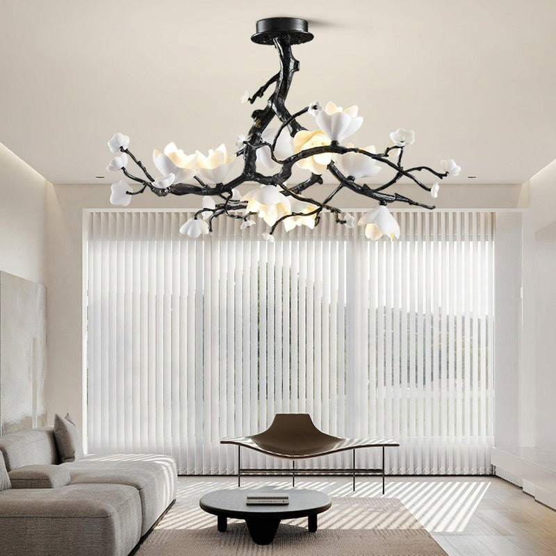 Black Copper Tree Chandelier-DWHOME