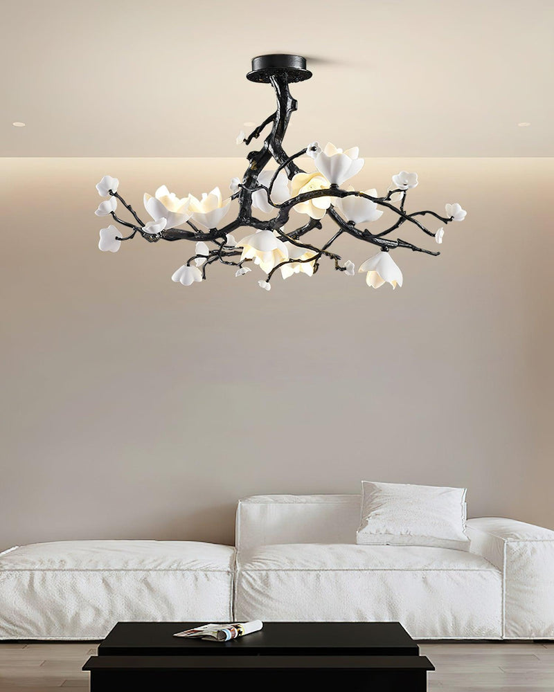 Black Copper Tree Chandelier-DWHOME