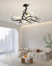 Black Copper Tree Chandelier-DWHOME