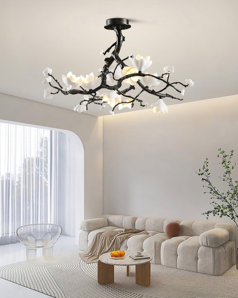 Black Copper Tree Chandelier-DWHOME