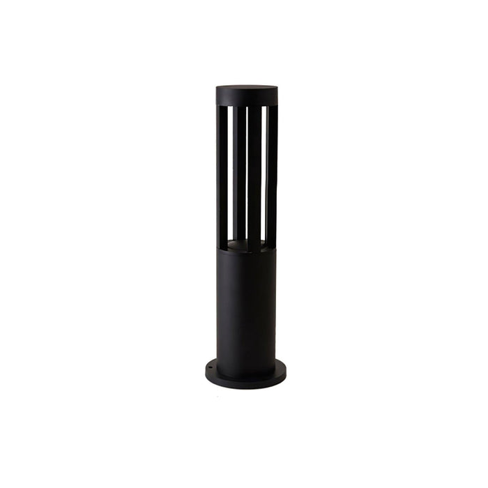 Black Cylindrical Garden Outdoor Light-DWHOME