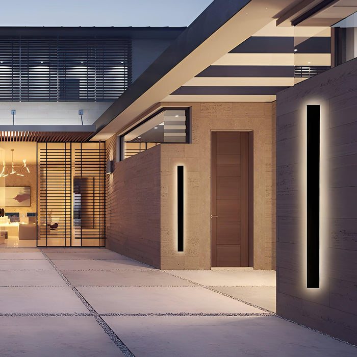 Long Strip Solar Outdoor Sconce-DWHOME