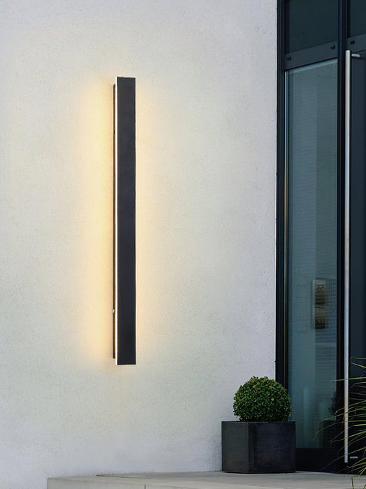 Long Strip Solar Outdoor Sconce-DWHOME