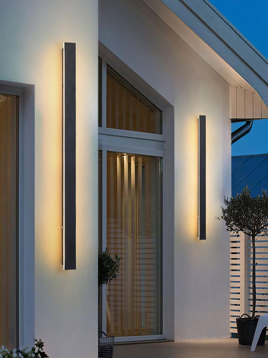 Long Strip Solar Outdoor Sconce-DWHOME