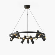 Black Mutil Pipe Chandelier-DWHOME