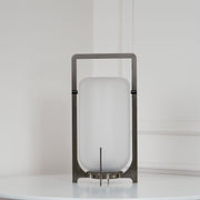Steel Twilight Lantern Table Light-DWHOME