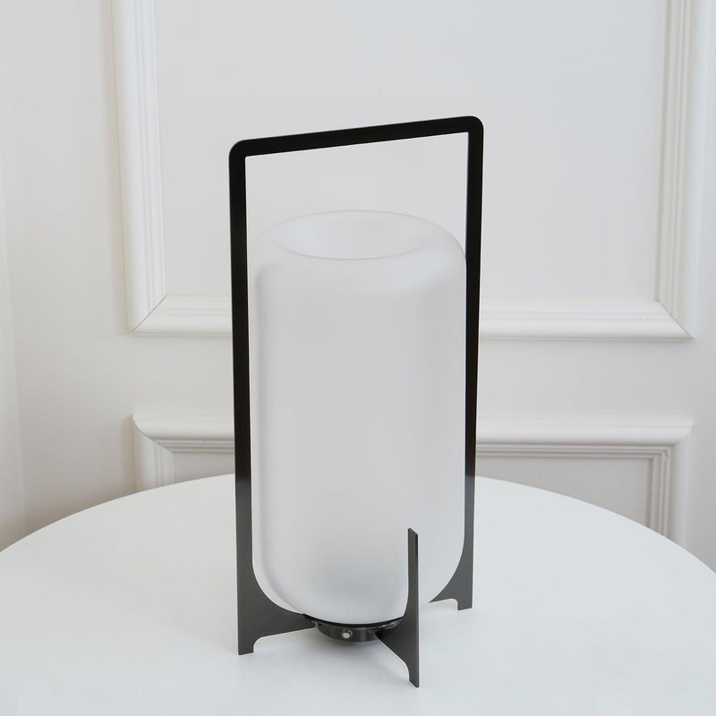 Black Twilight Lantern Table Lamp-DWHOME