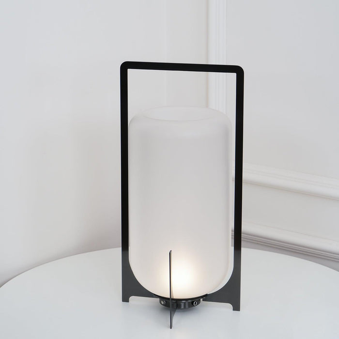 Black Twilight Lantern Table Lamp-DWHOME