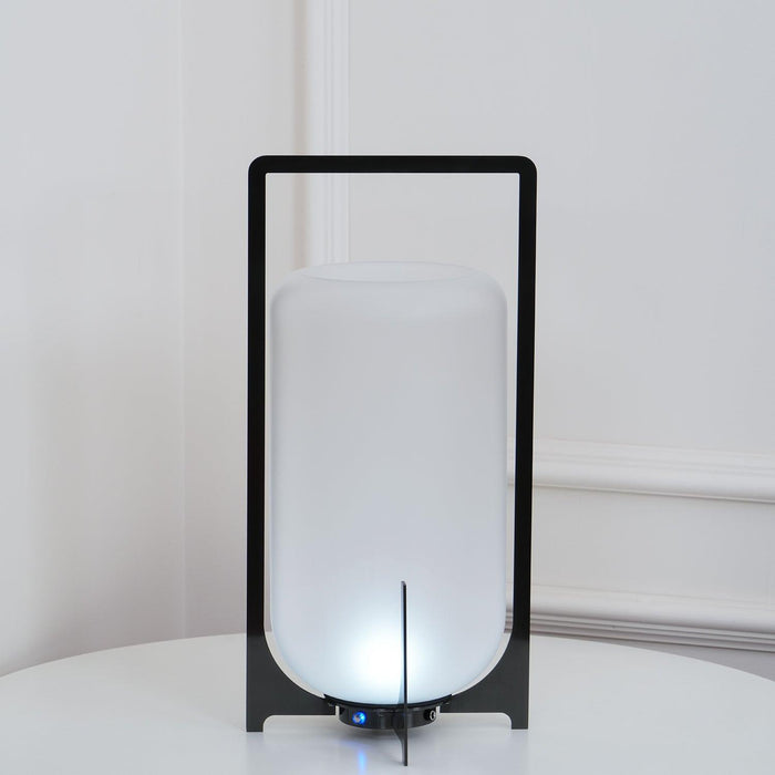 Black Twilight Lantern Table Lamp-DWHOME