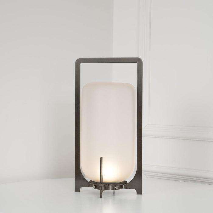 Steel Twilight Lantern Table Light-DWHOME