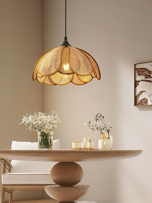 Bloom Rattan Pendant Lamp-DWHOME