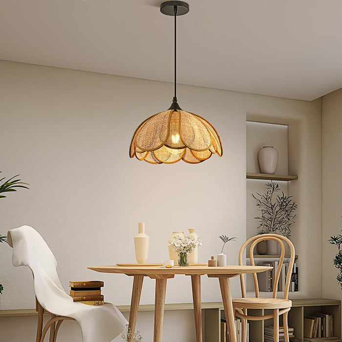 Bloom Rattan Pendant Lamp-DWHOME