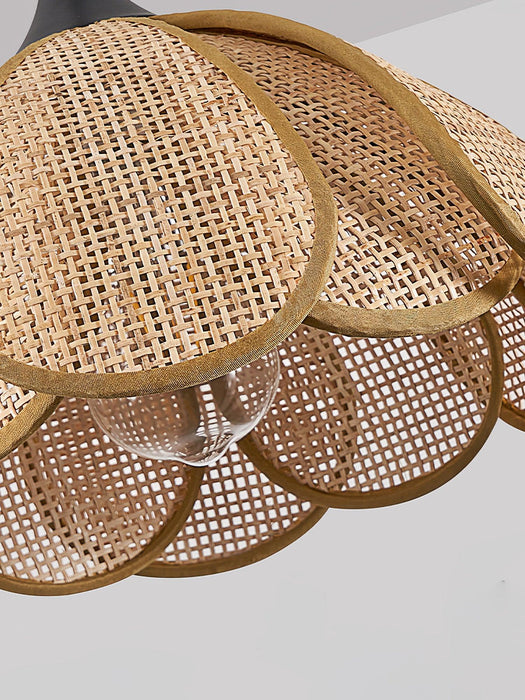 Bloom Rattan Pendant Lamp-DWHOME
