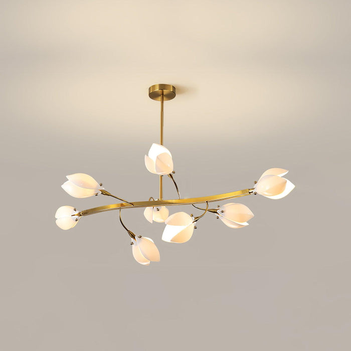 Porcelain Magnolia Chandelier.