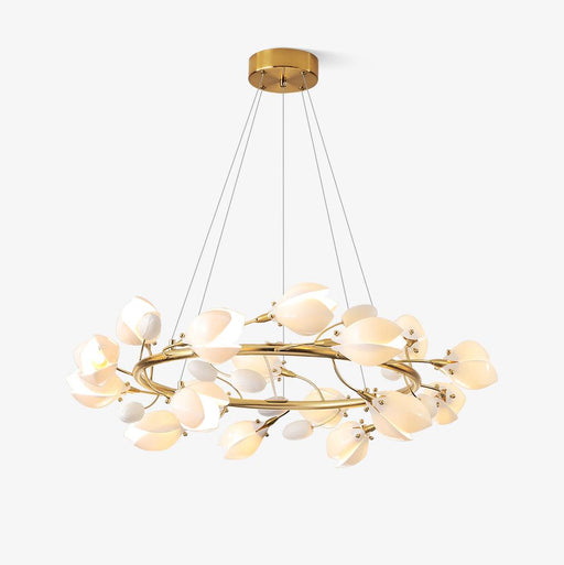 Porcelain Magnolia Chandelier.