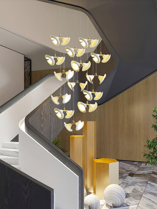 Blossom Double Horn Chandelier-DWHOME