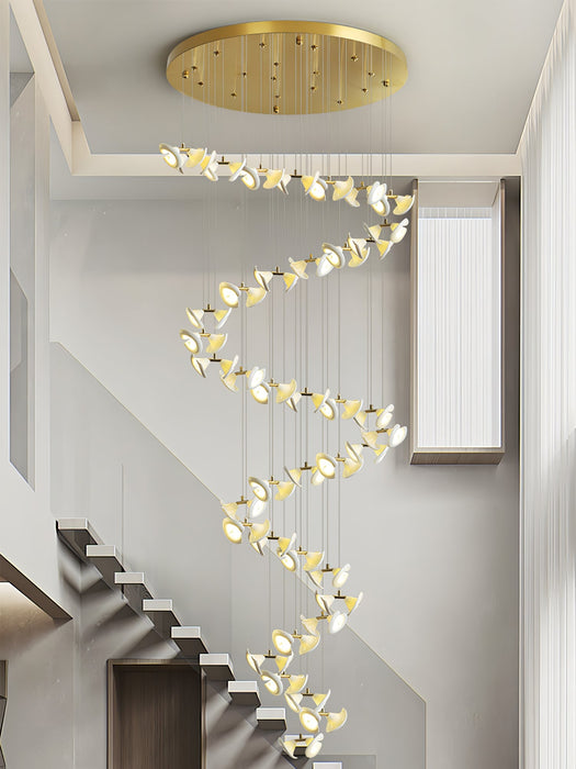 Blossom Double Horn Chandelier-DWHOME