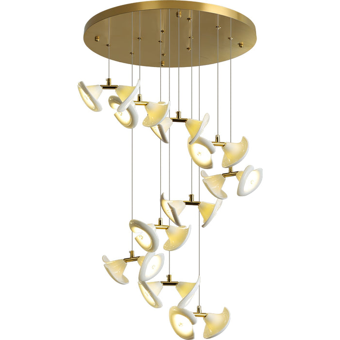 Blossom Double Horn Chandelier-DWHOME