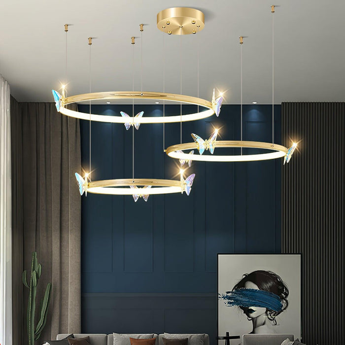 Blue Butterfly Chandelier - DWHOME